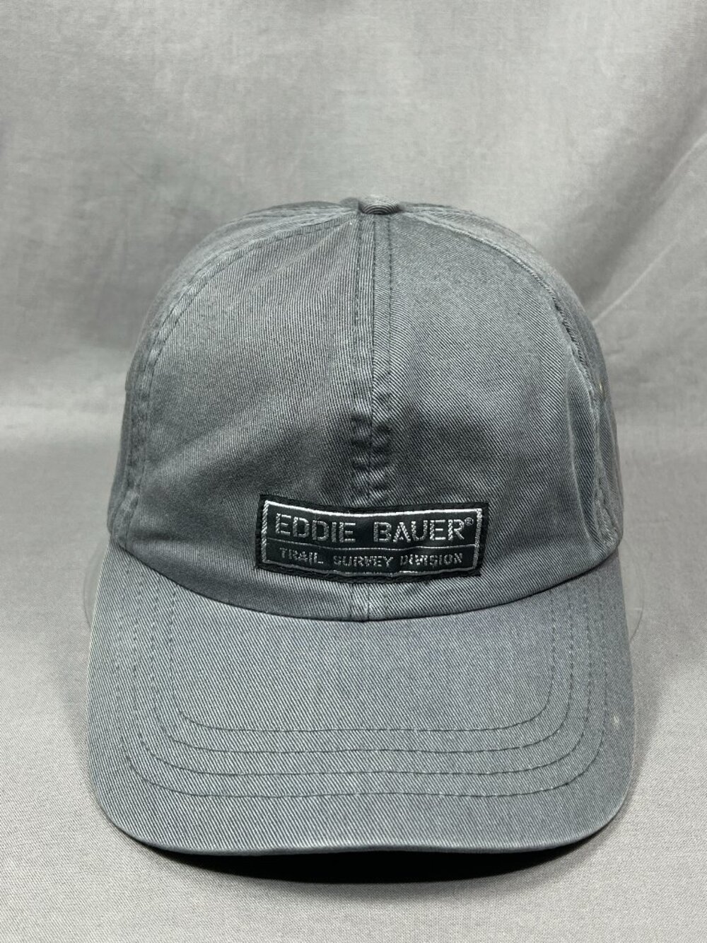 Eddie Bauer Trail Survey Division Strapback Hat Gray Adjustable Hiking Dad Cap